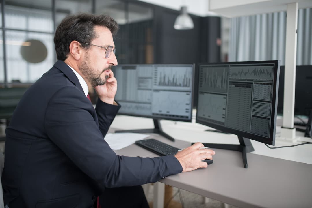 Sales staff checking available stock before sending an urgent quotation